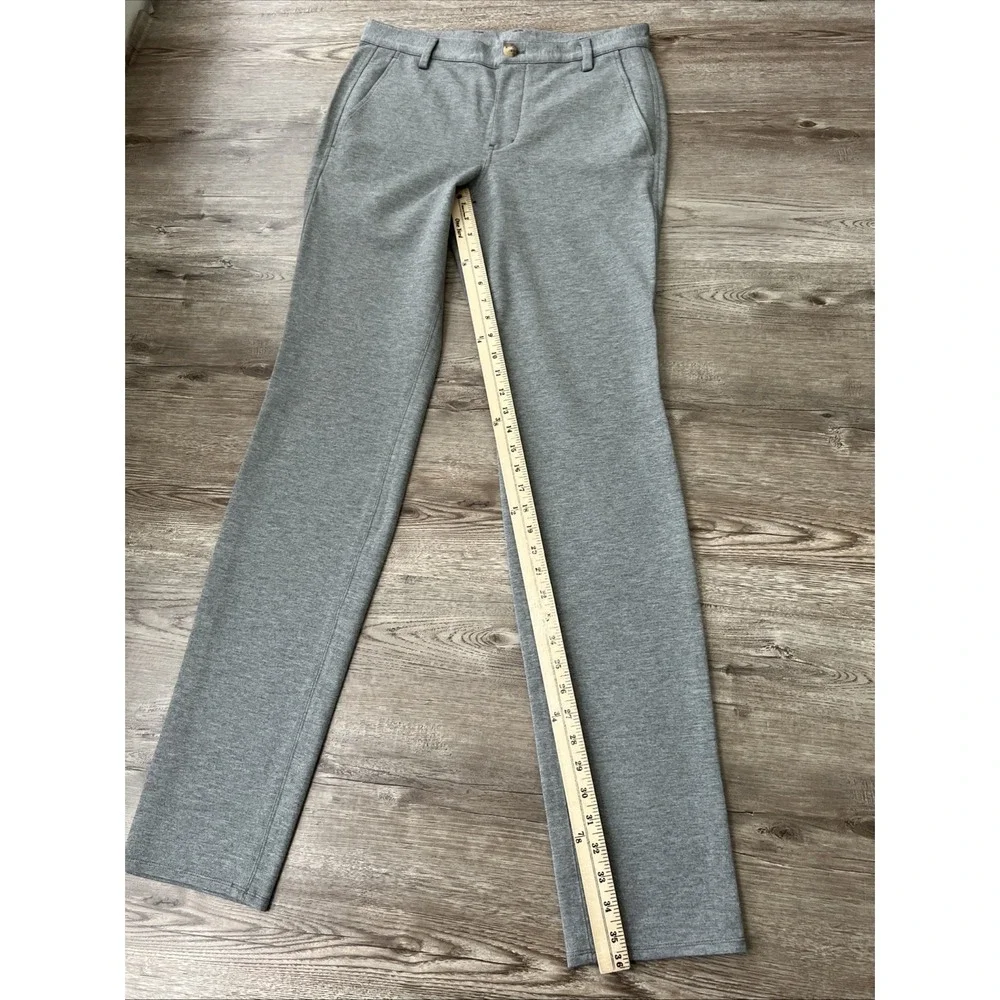 Kit and Ace Technical Dress Pants Mens 32x36 Grey Ponte Knit Slim Fit Commuter